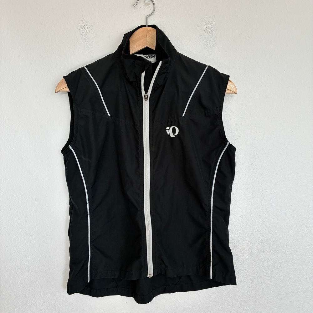 Pearl Izumi Cycling Vest Women Small Black Reflective Mesh Back 4811 Fall 03